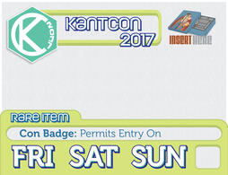 2017 KantCon badge 2017 KantCon badge